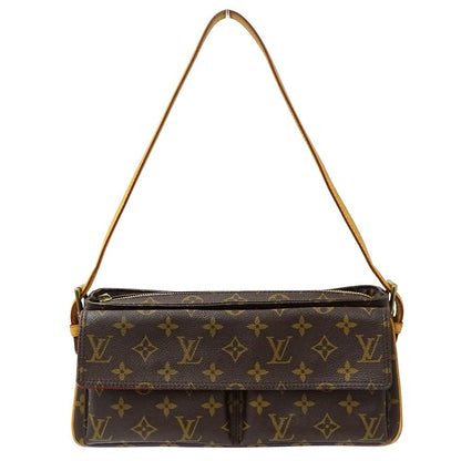 Louis Vuitton Monogram Shoulder Bag MM Brown