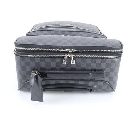 Louis Vuitton Damier Graphite Pegase 55 Leather Suitcase Bag — view 4