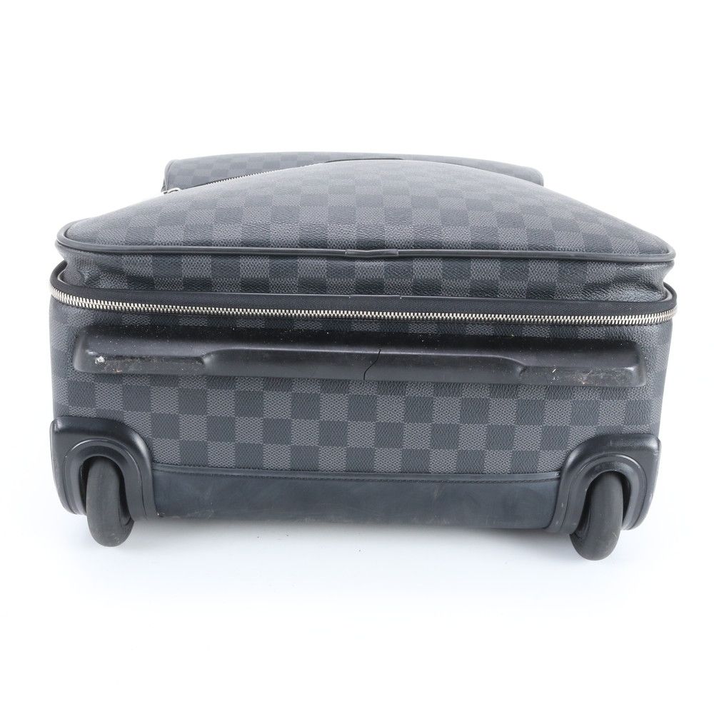 Louis Vuitton Damier Graphite Pegase 55 Leather Suitcase Bag — view 6