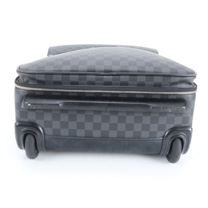 Louis Vuitton Damier Graphite Pegase 55 Leather Suitcase Bag — view 6