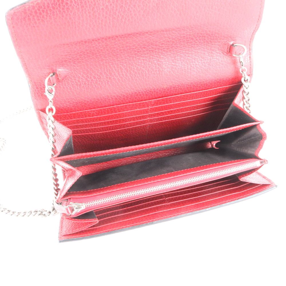 Gucci Che Wallet Shoulder Bag Leather Crossbody — view 8