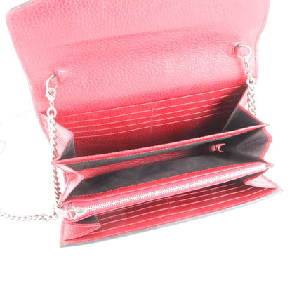 Gucci Che Wallet Shoulder Bag Leather Crossbody — view 8
