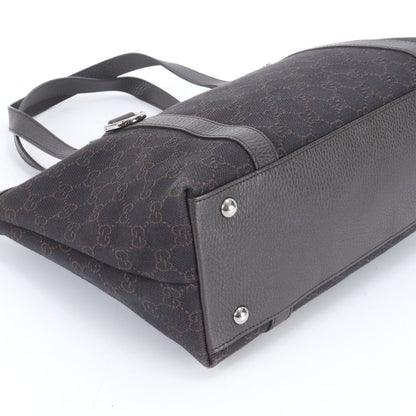 Gucci GG Canvas Abbey Leather Tote Shoulder Brown — view 4