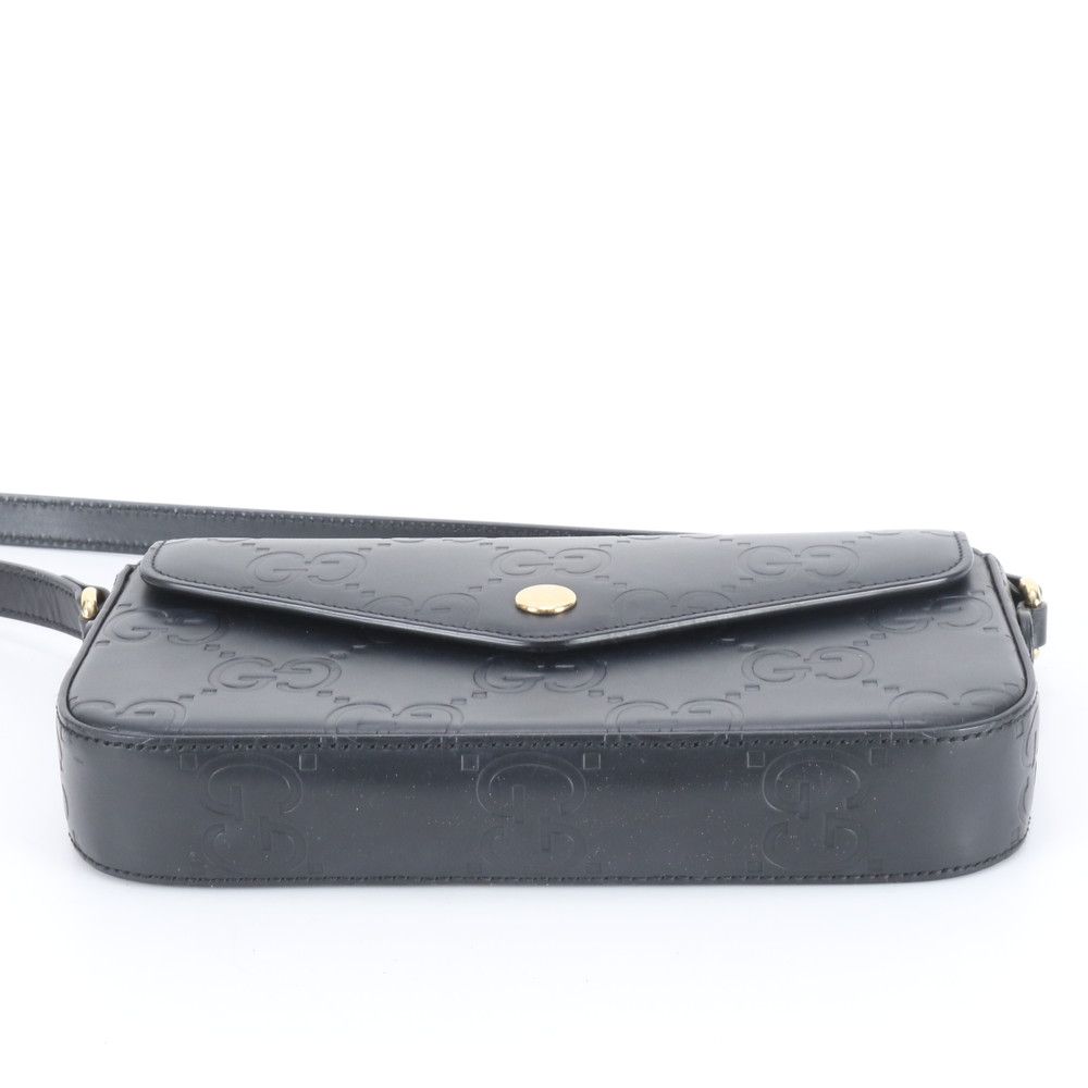 Gucci GG Mini Leather Shoulder Bag Crossbody Black — view 5