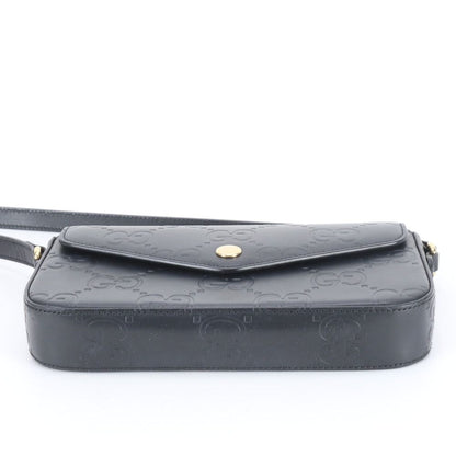 Gucci GG Mini Leather Shoulder Bag Crossbody Black — view 5