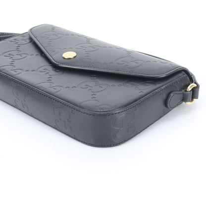 Gucci GG Mini Leather Shoulder Bag Crossbody Black — view 6