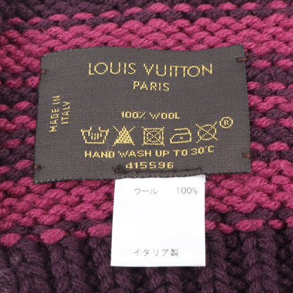 Louis Vuitton with Echarpe Ma Logo Embroidery Bule Knit — view 6