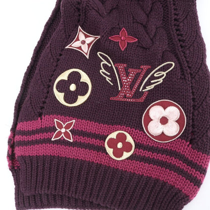 Louis Vuitton with Echarpe Ma Logo Embroidery Bule Knit — view 3