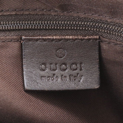 Gucci GG Canvas Abbey Leather Shoulder Bag Crossbody Brown — view 8