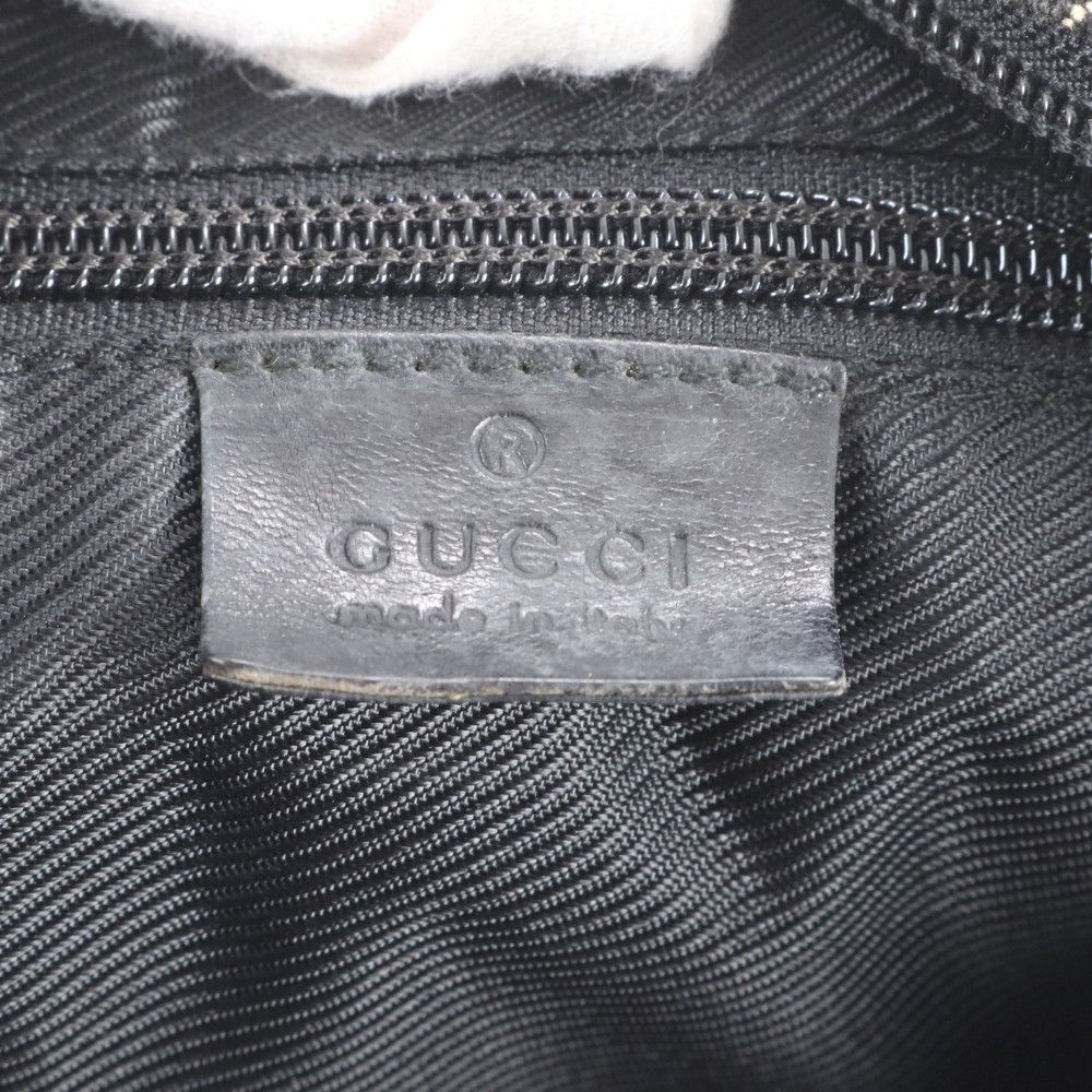 Gucci GG Canvas Leather Tote Shoulder Black — view 8