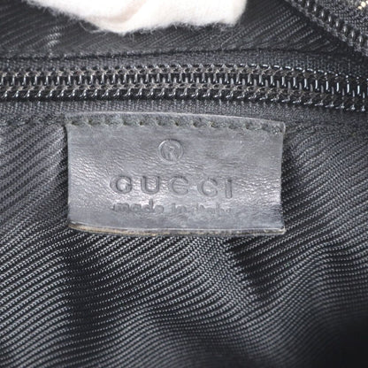 Gucci GG Canvas Leather Tote Shoulder Black — view 8