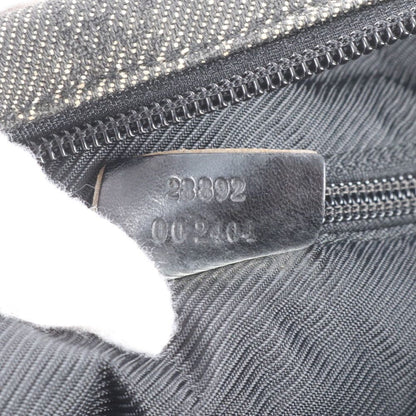 Gucci GG Canvas Leather Tote Shoulder Black — view 9