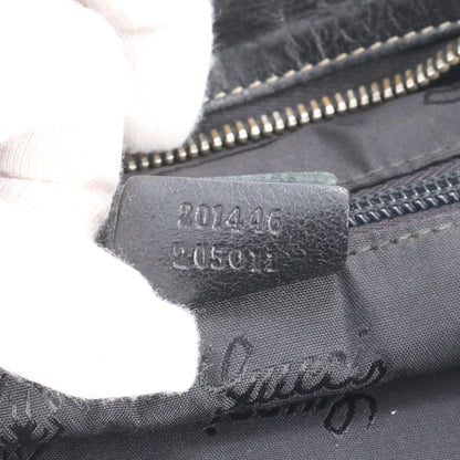 Gucci Guccissima Leather Shoulder Bag Crossbody Black — view 9
