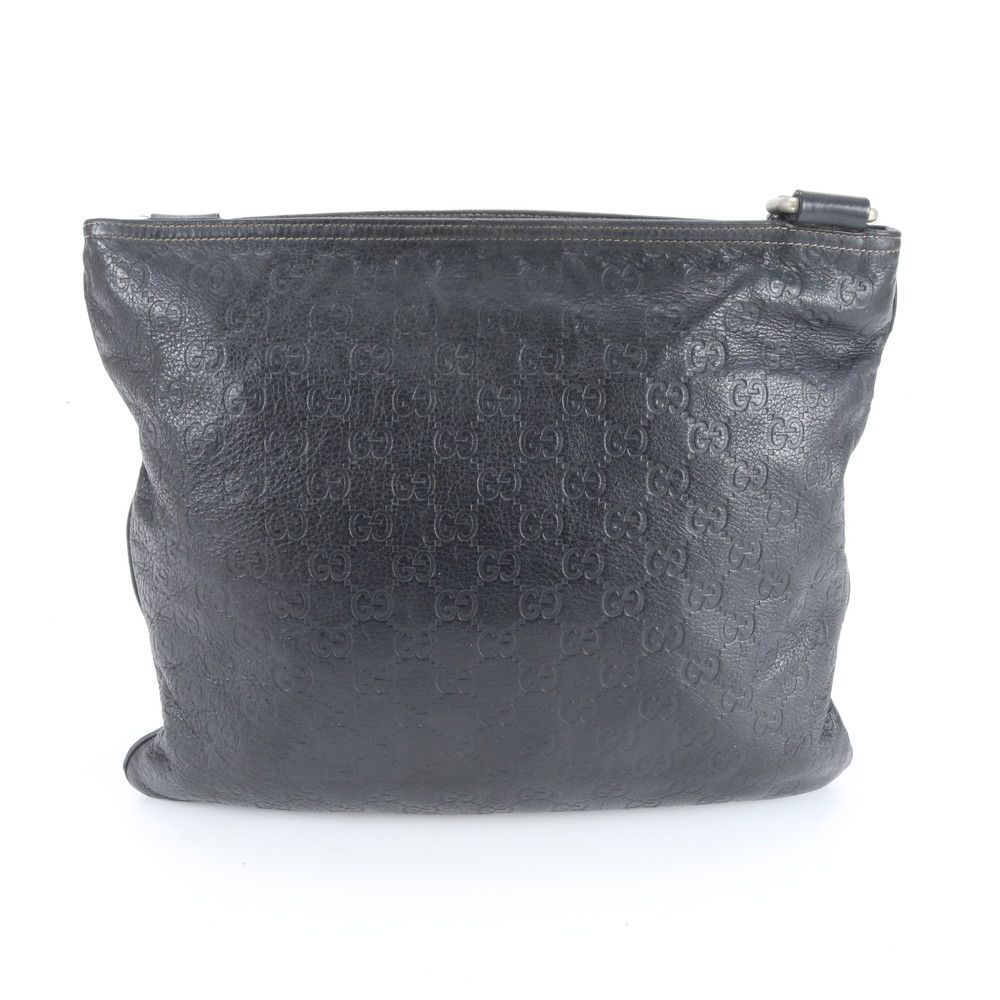Gucci Guccissima Leather Shoulder Bag Crossbody Black — view 3