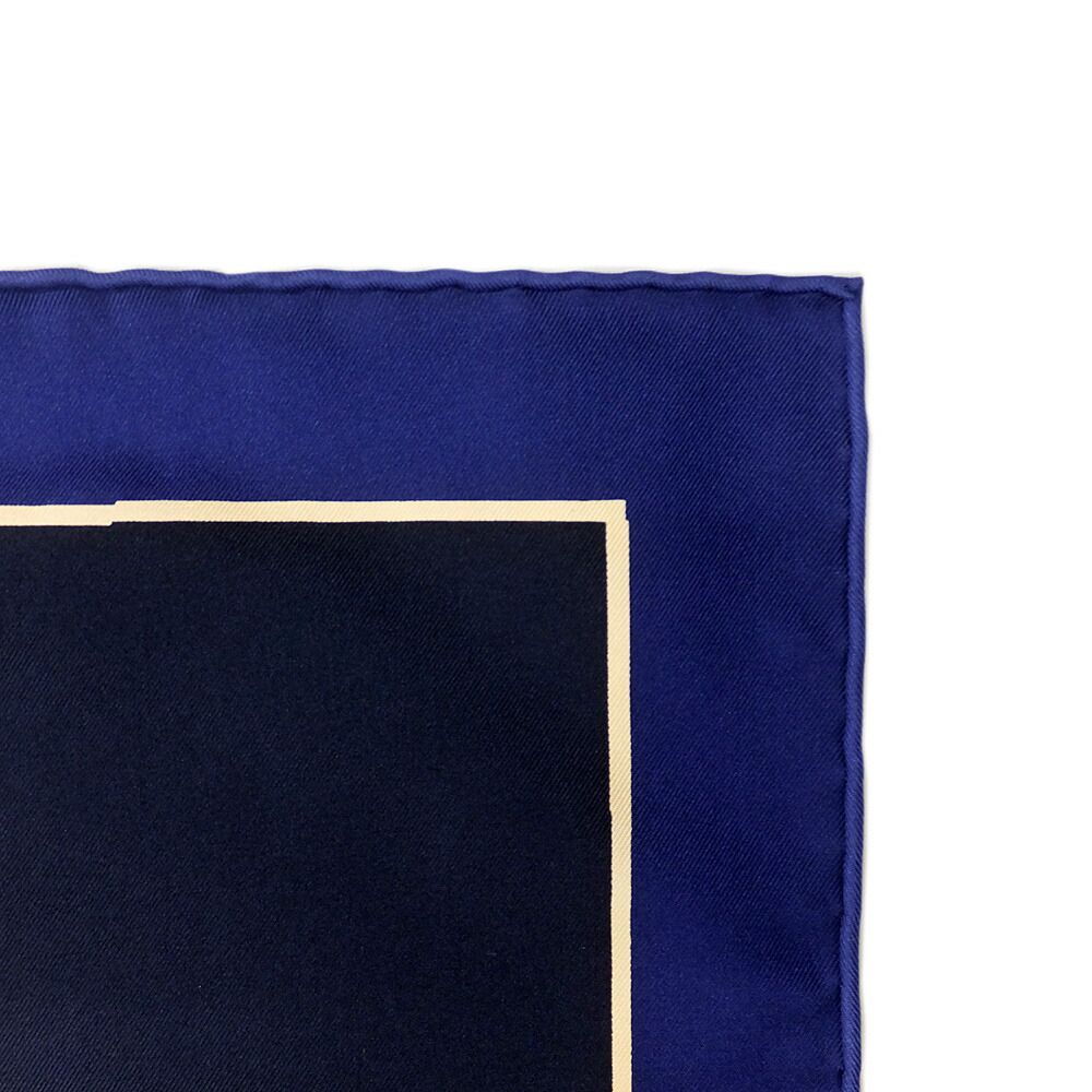 Hermes Heaven Carre 90 Silla Gaucho's Saddle Marine Navy Scarf — view 3
