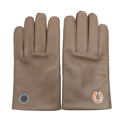 Hermes Gloves Beige Lambskin 9 Initial