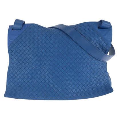 Bottega Veneta Blue Leather Shoulder Bag