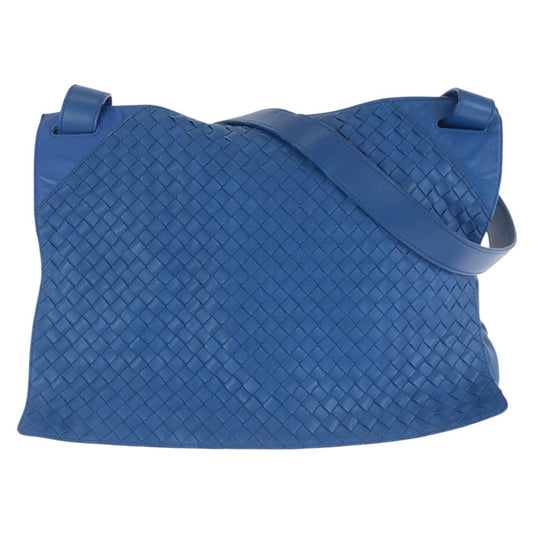 Bottega Veneta Blue Leather Shoulder Bag
