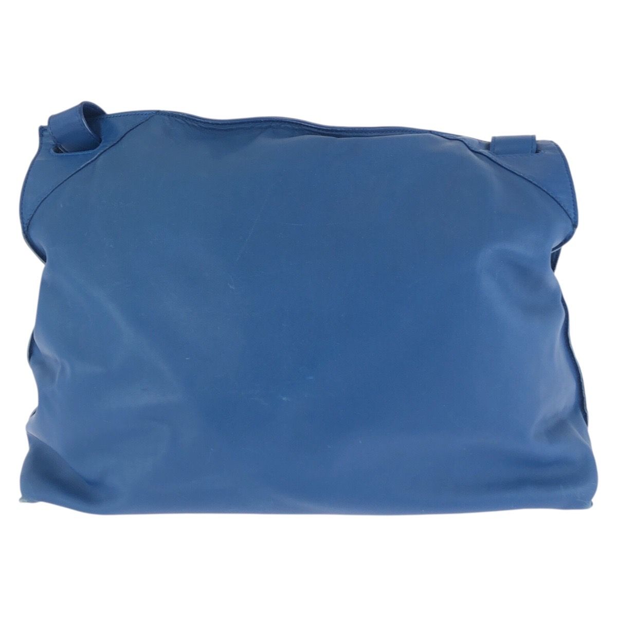 Bottega Veneta Blue Leather Shoulder Bag — view 2