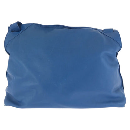 Bottega Veneta Blue Leather Shoulder Bag — view 2
