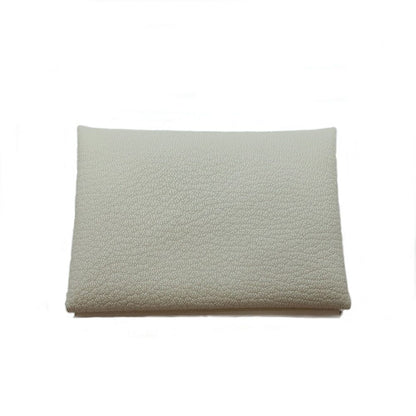 Hermes Heaven Calvidu Duo Chevre Coin Purse Card Case Silver Manufactured Around