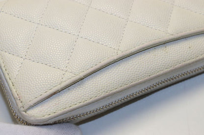 Chanel Stand Quilted Caviar Leather GD Wallet — view 7