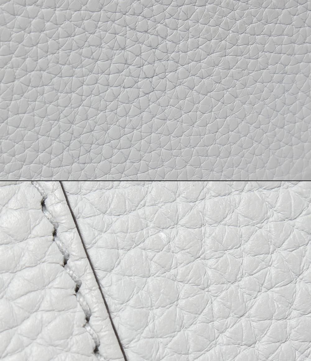 Hermes Handbag Silver Taurillon Clemence Picotin Lock PM — view 8