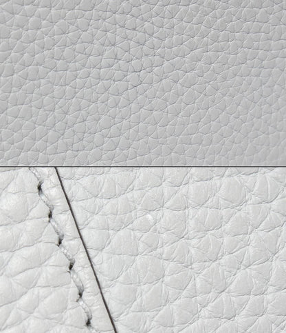 Hermes Handbag Silver Taurillon Clemence Picotin Lock PM — view 8