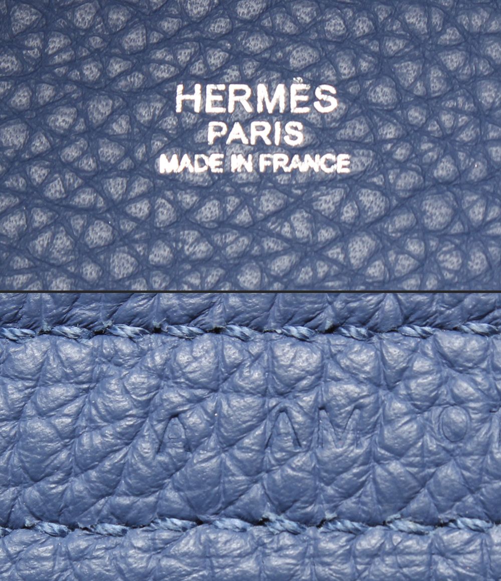 Hermes Handbag Silver Blue Capucines Taurillon Clemence — view 4