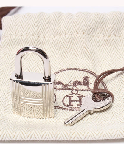 Hermes Handbag Silver Taurillon Clemence Picotin Lock PM Kazak — view 8