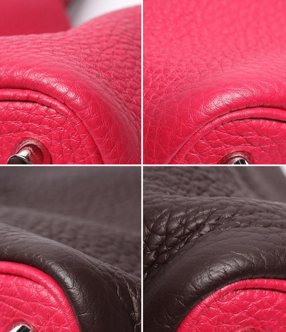 Hermes Handbag Silver Taurillon Clemence Picotin Lock PM Kazak — view 5