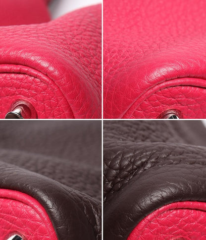 Hermes Handbag Silver Taurillon Clemence Picotin Lock PM Kazak — view 5