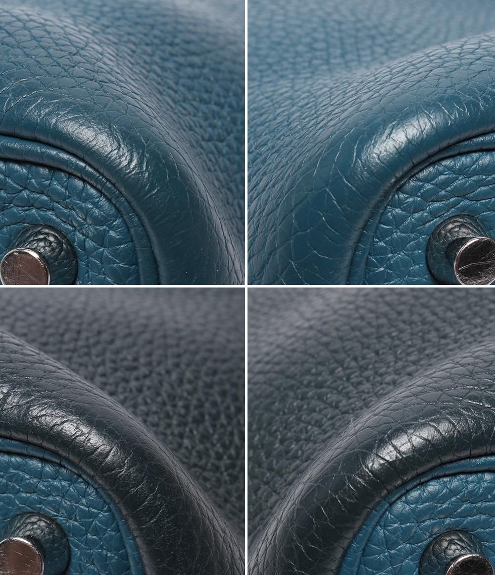 Hermes Handbag Silver Taurillon Clemence Picotin Lock PM Kazak — view 5