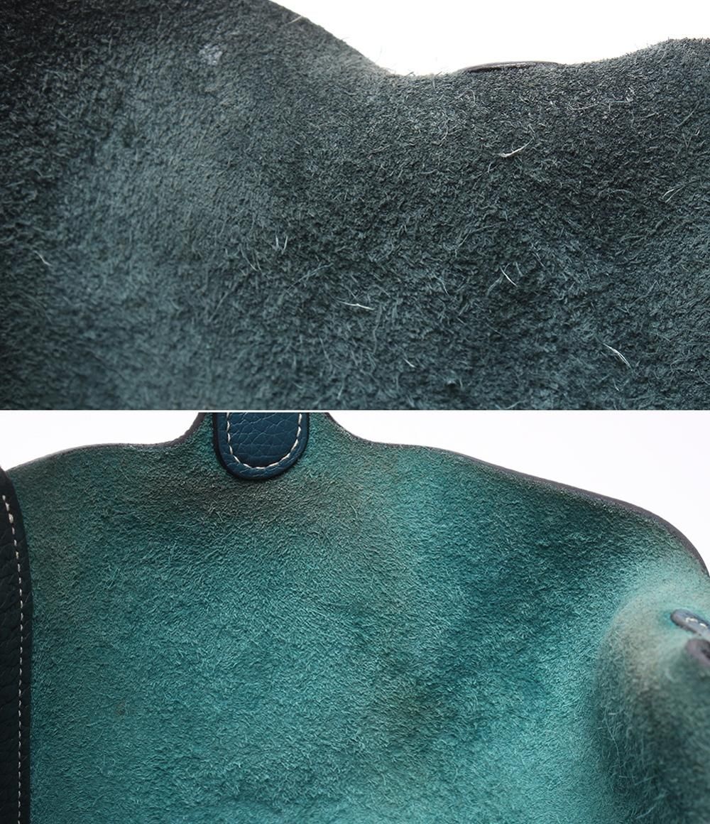 Hermes Handbag Silver Taurillon Clemence Picotin Lock PM Kazak — view 7