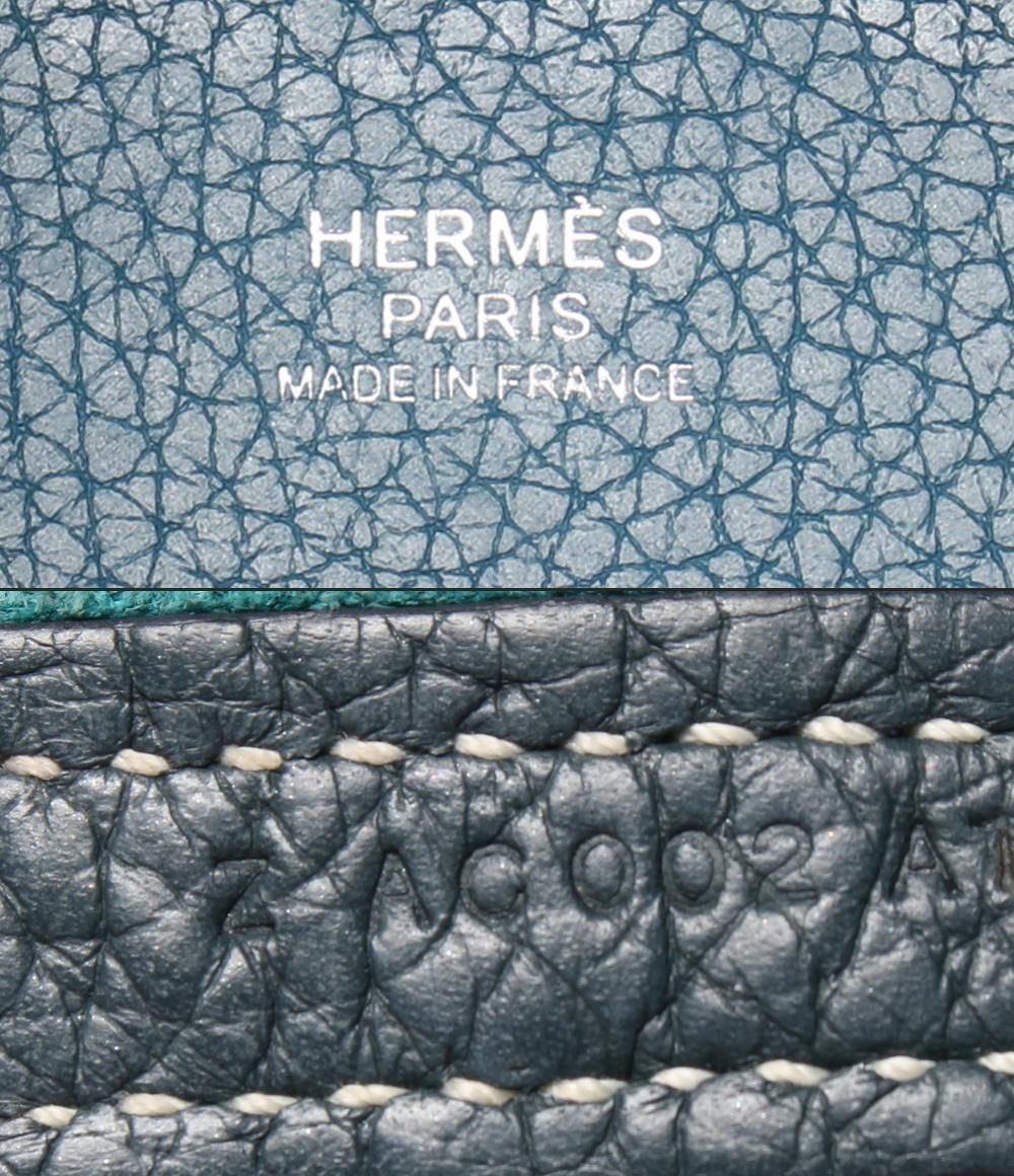 Hermes Handbag Silver Taurillon Clemence Picotin Lock PM Kazak — view 4