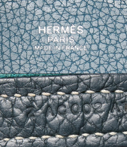 Hermes Handbag Silver Taurillon Clemence Picotin Lock PM Kazak — view 4