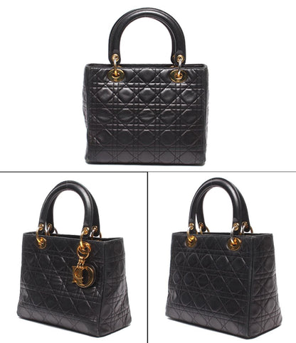 Dior 2-Way Shoulder Bag Dio Cannage LadyChristian — view 2