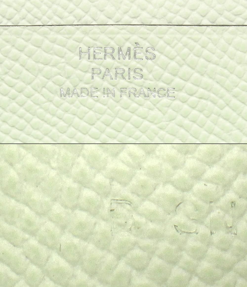 Hermes Wallet Silver Vert Veau Epsom Bearn — view 4