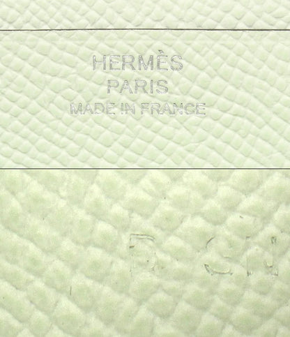 Hermes Wallet Silver Vert Veau Epsom Bearn — view 4