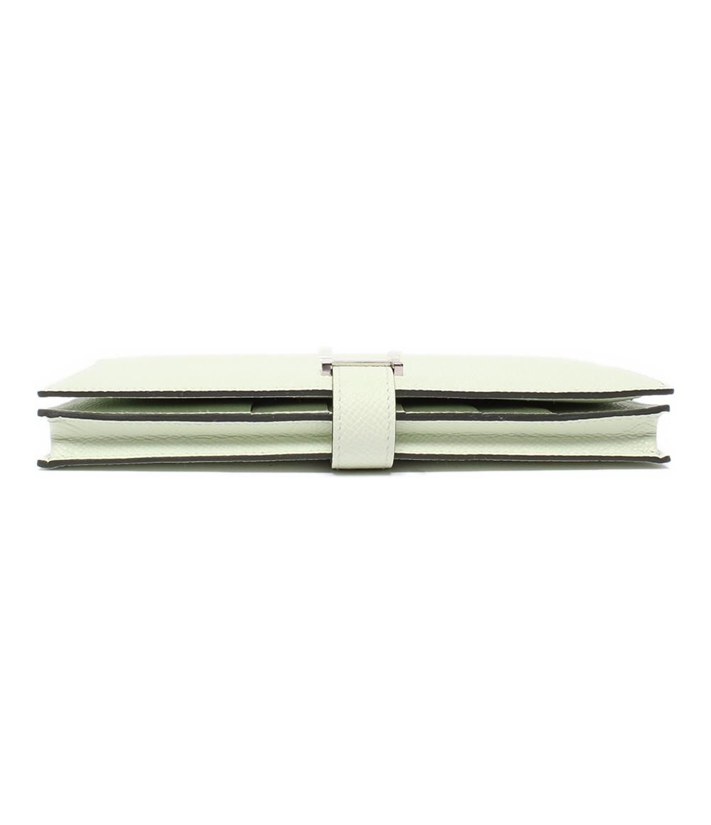 Hermes Wallet Silver Vert Veau Epsom Bearn — view 6