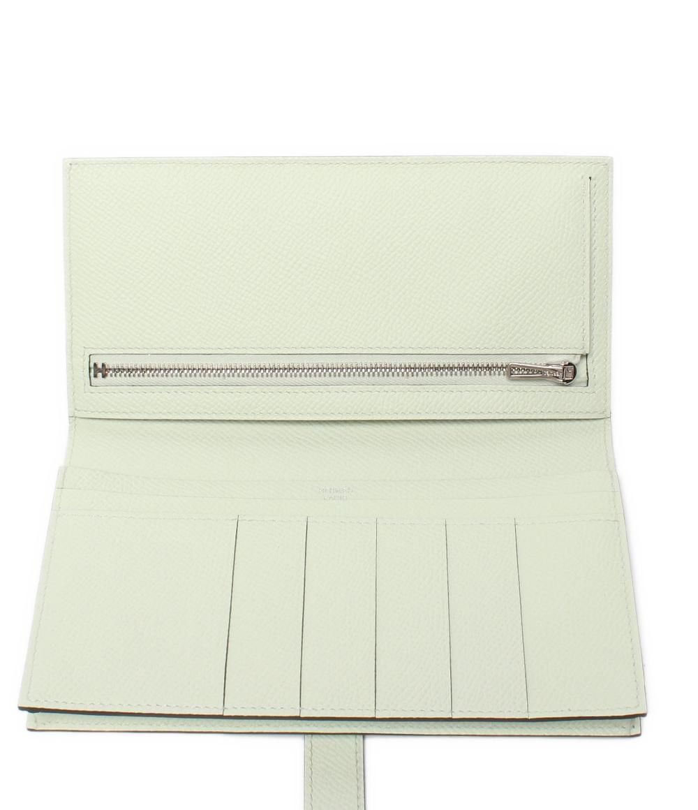 Hermes Wallet Silver Vert Veau Epsom Bearn — view 3