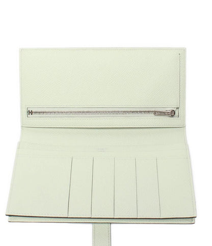 Hermes Wallet Silver Vert Veau Epsom Bearn — view 3