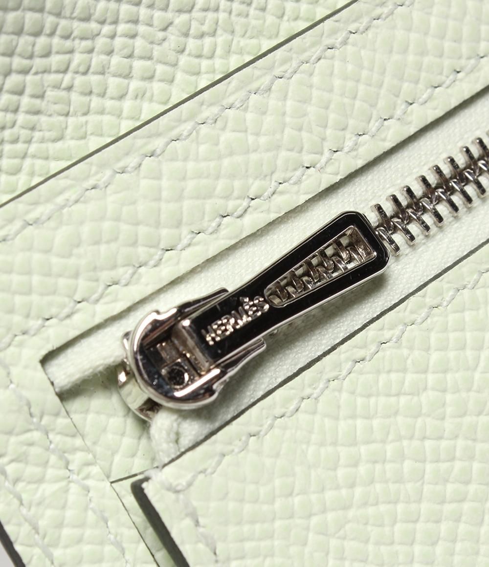 Hermes Wallet Silver Vert Veau Epsom Bearn — view 7