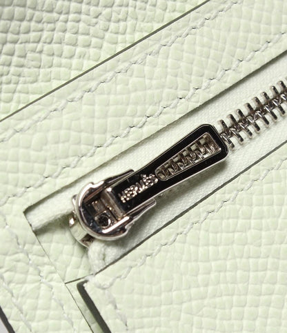 Hermes Wallet Silver Vert Veau Epsom Bearn — view 7