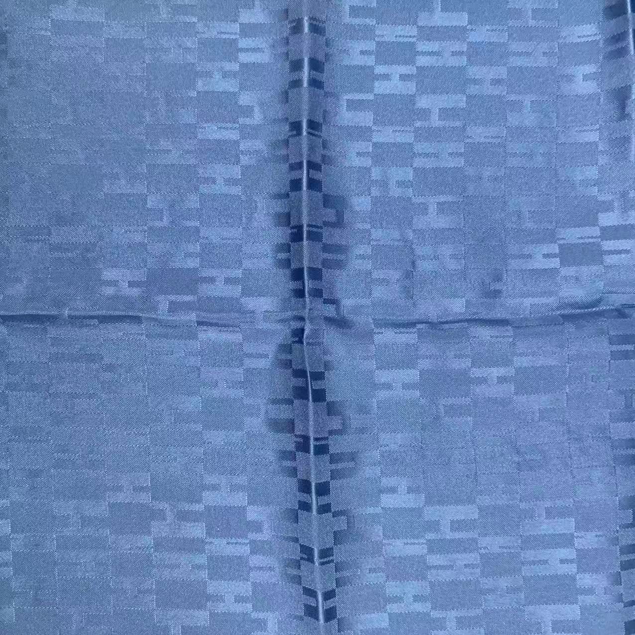 Hermes Carre Grand Seychelles Pocket Chief Blue Scarf — view 6