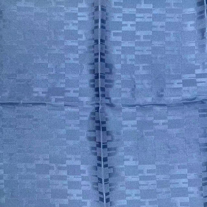 Hermes Carre Grand Seychelles Pocket Chief Blue Scarf — view 6