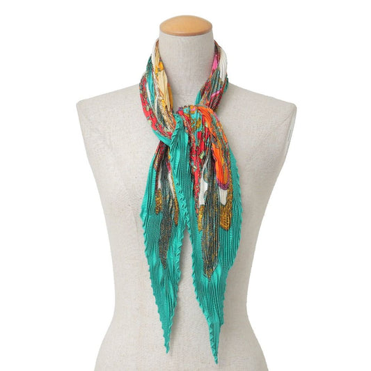 Hermes Art Des Steppes Carre Plisse Scarf Shawl