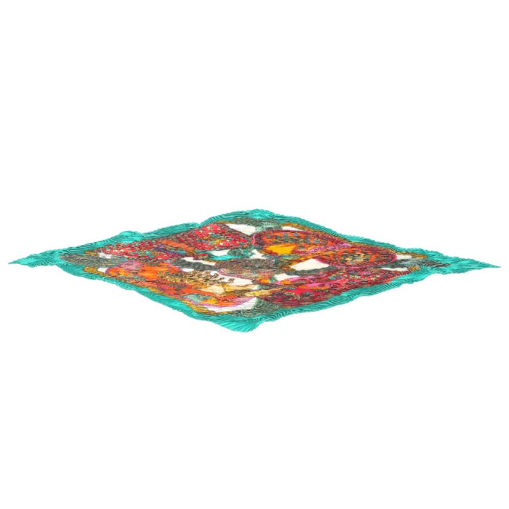 Hermes Art Des Steppes Carre Plisse Scarf Shawl — view 2