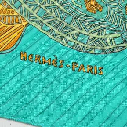 Hermes Art Des Steppes Carre Plisse Scarf Shawl — view 7