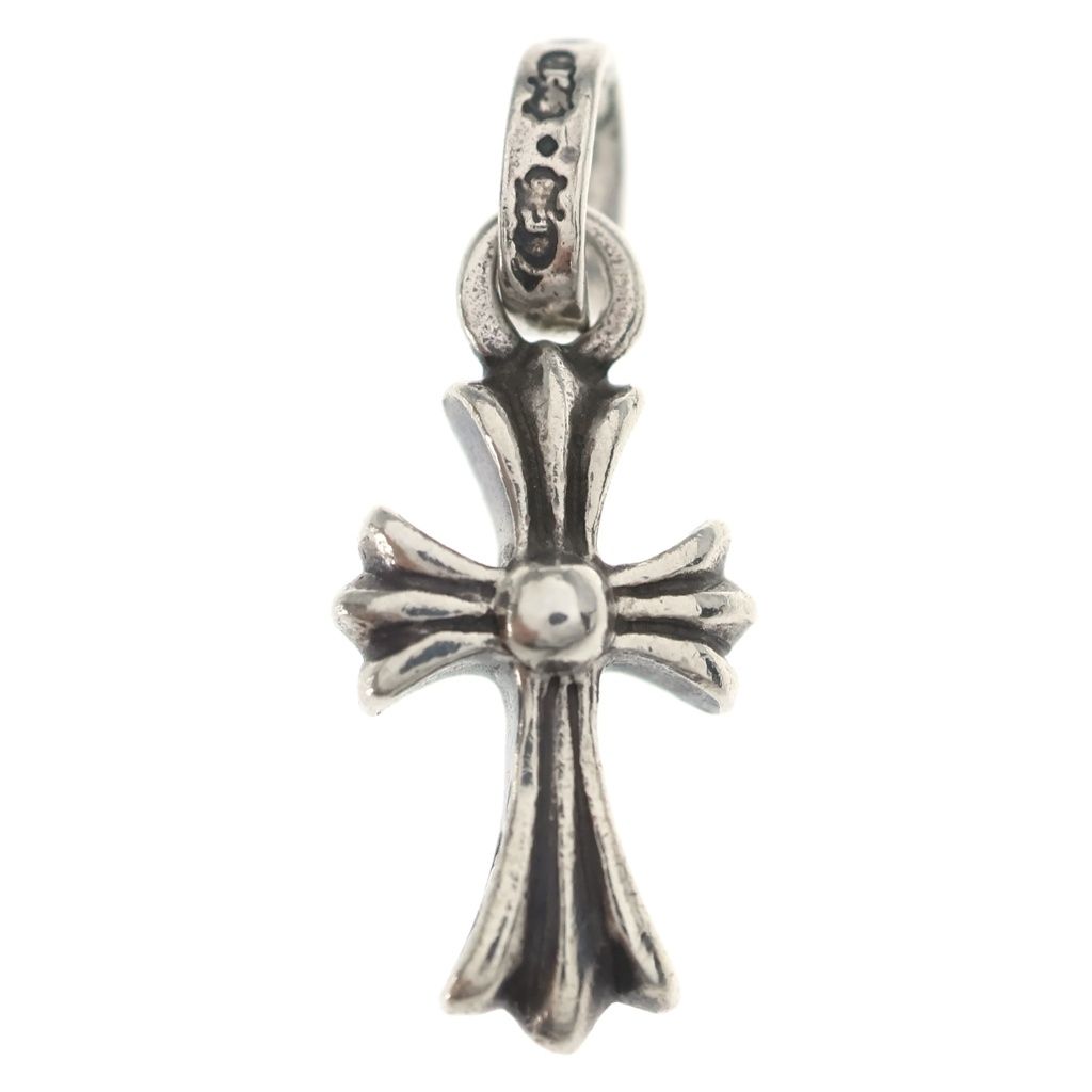 Chrome Hearts Crs Baby Fat Cross Pendant Top Silver